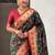 Green ethnic motifs zari silk blend paithani saree