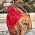 Pink ethnic motifs silk blend paithani saree