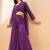 Purple ready to wear palazzo saree