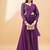 Purple ready to wear palazzo saree