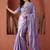 Purple embroidered tissue saree