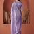 Purple embroidered tissue saree