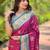Pink woven design zari kanjeevaram saree