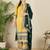 Women's faux georgette fabric zari embroidery kurtaset with dupatta