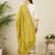 Women's faux georgette fabric zari embroidery kurtaset with dupatta
