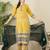 Women's faux georgette fabric zari embroidery kurtaset with dupatta