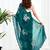 Green floral embroidered  chiffon designer saree