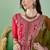 Women's faux georgette fabric zari embroidery kurtaset with dupatta