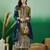 Women's faux georgette fabric zari embroidery kurtaset with dupatta