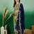Women's faux georgette fabric zari embroidery kurtaset with dupatta
