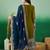 Women's faux georgette fabric zari embroidery kurtaset with dupatta