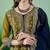 Women's faux georgette fabric zari embroidery kurtaset with dupatta