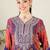 Women's faux georgette fabric zari embroidery kurtaset with dupatta