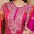 Women's faux georgette fabric zari embroidery kurtaset with dupatta