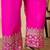 Women's faux georgette fabric zari embroidery kurtaset with dupatta