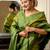 Olive woven design zari bhagalpuri saree