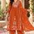 Women's faux georgette fabric thread embroidery kurta set with dupatta