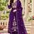 Women's faux georgette fabric thread embroidery kurta set with dupatta