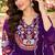 Women's faux georgette fabric thread embroidery kurta set with dupatta