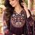 Women's faux georgette fabric thread embroidery kurta set with dupatta