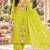 Women's faux georgette fabric thread embroidery kurta set with dupatta
