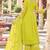 Women's faux georgette fabric thread embroidery kurta set with dupatta