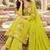 Women's faux georgette fabric thread embroidery kurta set with dupatta