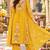 Women's faux georgette fabric thread embroidery kurta set with dupatta