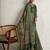 Green floral embellished woven design zari tissue saree