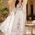 Women's faux georgette fabric thread embroidery kurta set with dupatta