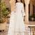 Women's faux georgette fabric thread embroidery kurta set with dupatta