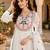 Women's faux georgette fabric thread embroidery kurta set with dupatta