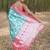 Teal floral silk blend banarasi saree