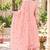 Women's faux georgette fabric thread embroidery kurta set with dupatta