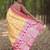 Yellow floral silk blend banarasi saree