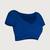 Navy blue sequinned poly georgette heavy work saree