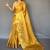 Yellow women woven design zari tissue kanjeevaram saree