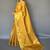 Yellow women woven design zari tissue kanjeevaram saree