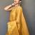 Yellow women woven design zari tissue kanjeevaram saree