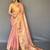 Pink ethnic motifs woven design zari  tissue silk kanjeevaram saree