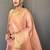 Pink ethnic motifs woven design zari  tissue silk kanjeevaram saree