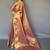 Pink woven design zari tissue  kanjeevaram saree