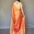 Orange woven design zari tissue kanjeevaram saree