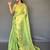 Green floral woven design zari tissue kanjeevaram saree