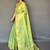 Green floral woven design zari tissue kanjeevaram saree