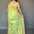 Green floral woven design zari tissue kanjeevaram saree