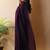 Purple poly georgette saree