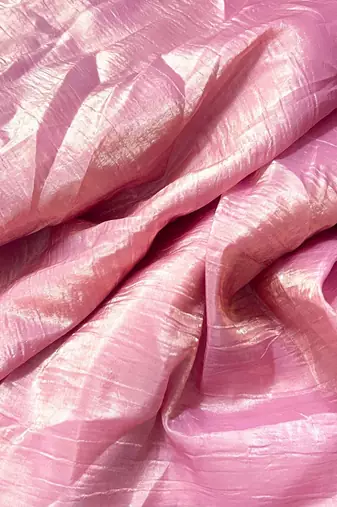 Pink tissue saree