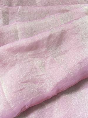 Pink poly georgette saree 5