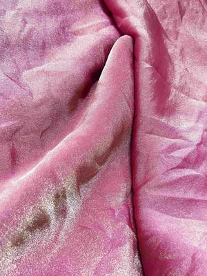 Pink poly georgette saree 5
